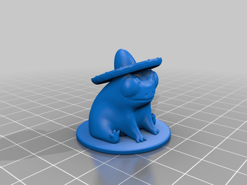 Fred the Fiesta Frog — 3D model preview