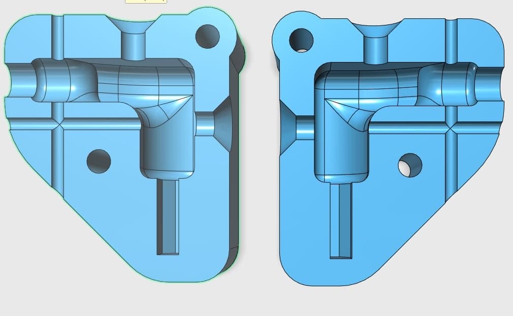 Press mold for microUSB type B like Г UP — 3D model preview