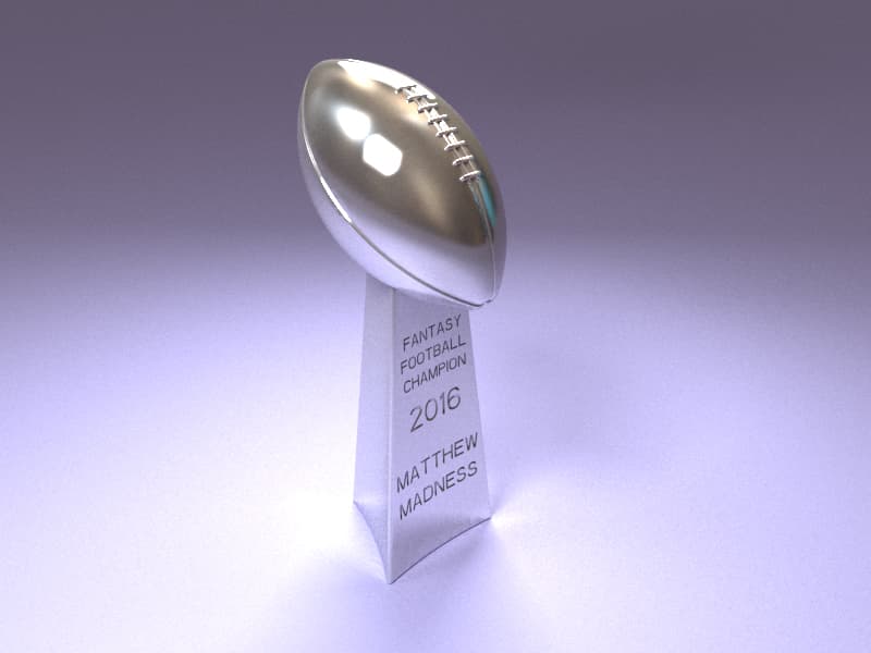 Fantasy Football (Super Bowl) Trophy — 3D model preview