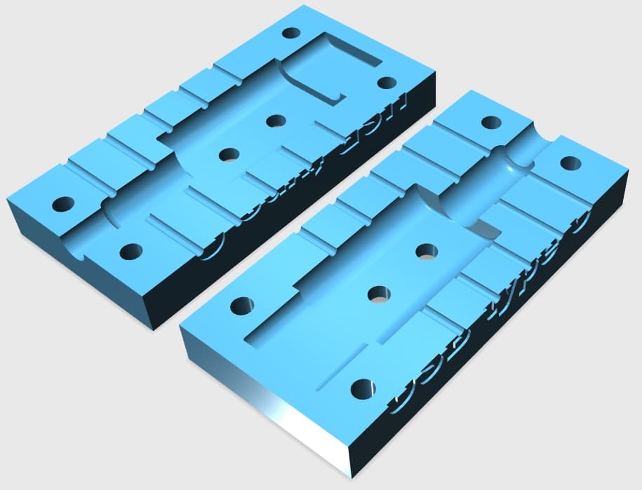 Press mold for phone USB type C — 3D model preview