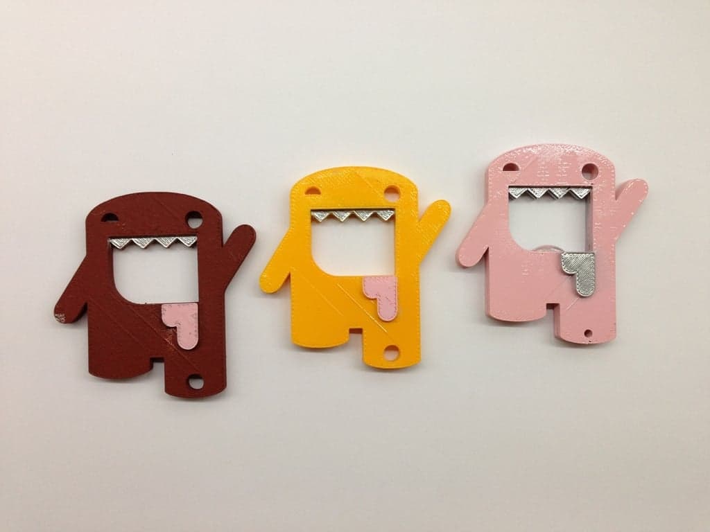 Drunk Domo Beer Bottle Opener — 3D model preview