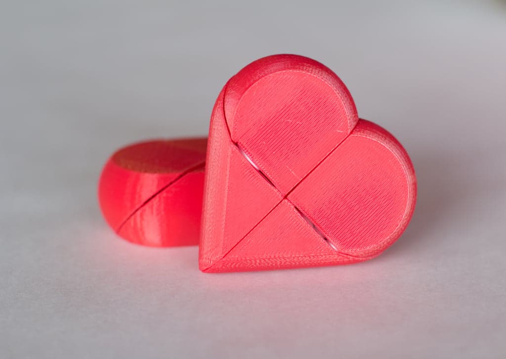 Preassembled Secret Heart Box — 3D model preview
