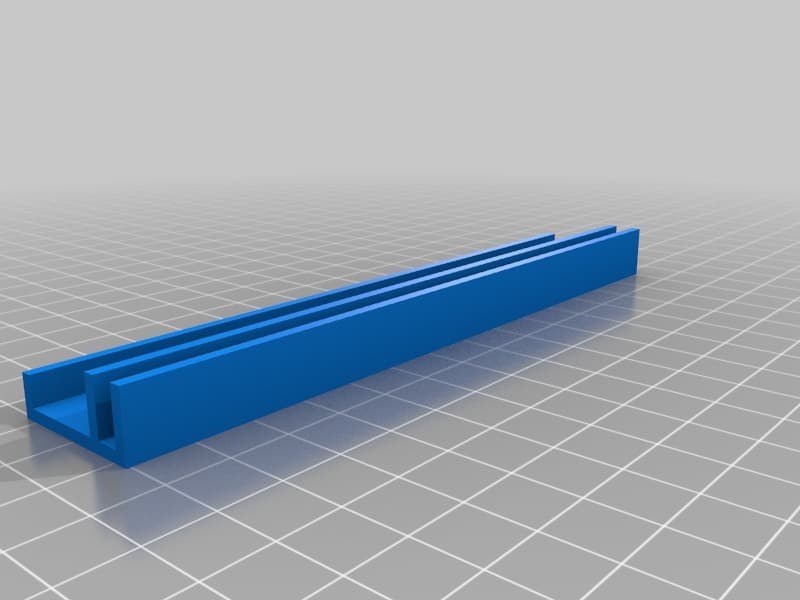 Glass whiteboard marker holder — 3D model preview