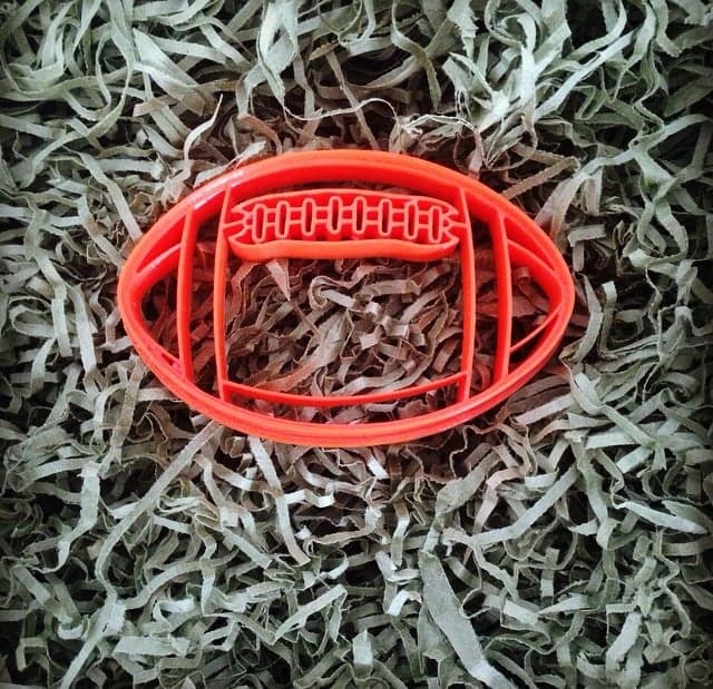 Football Cookie Cutter — 3D model preview