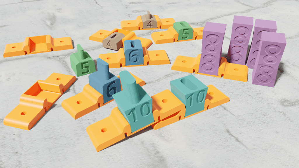 Dom Foot - workshop jig to hold Festool Domino parts — 3D model preview
